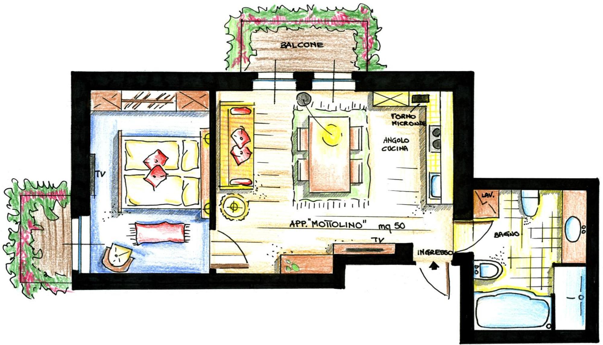 Chalet Mattias Livigno Rum bild